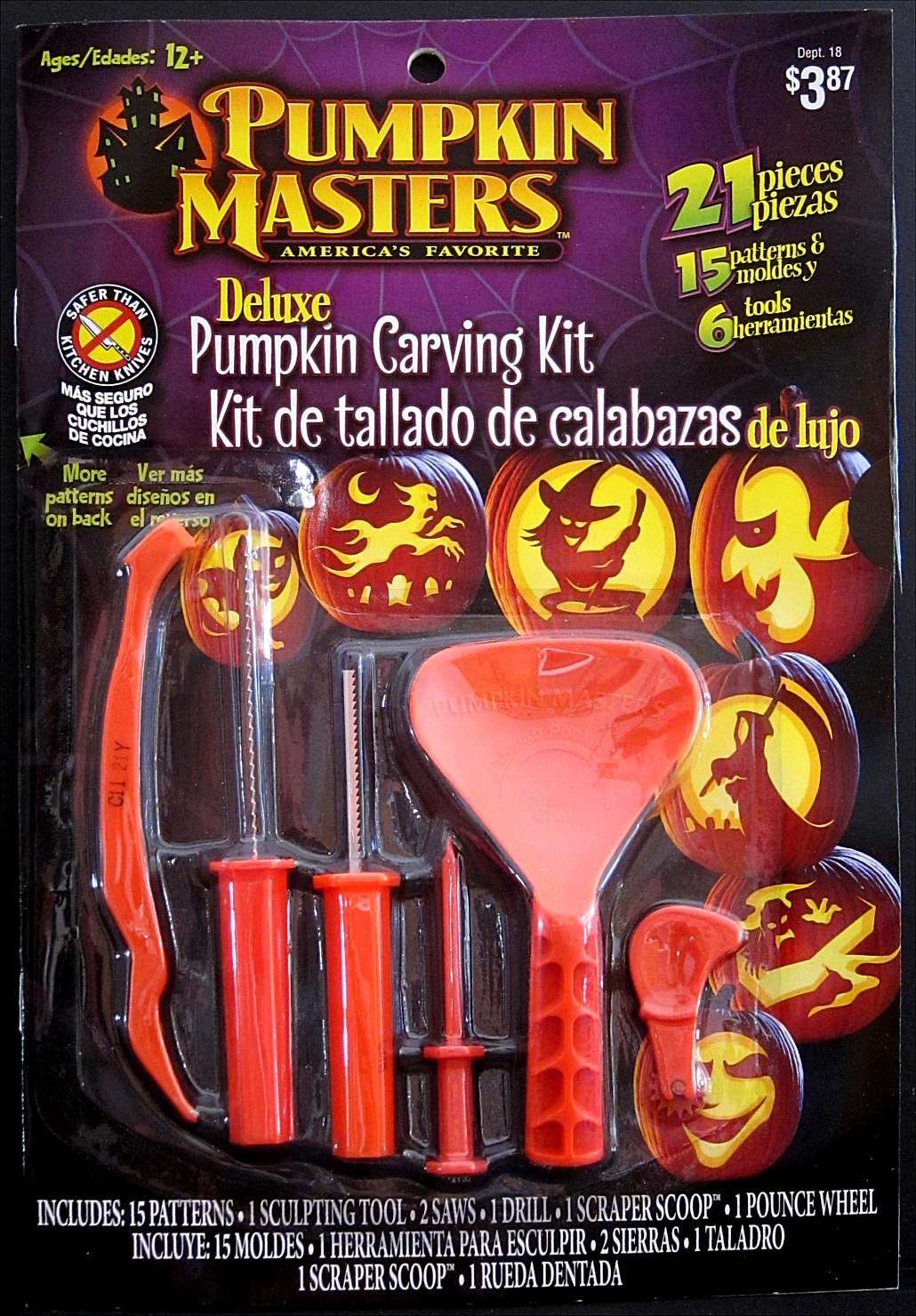 Masterpiece Pumpkins CARVING KITS & SUPPLIES carving kits, pattern